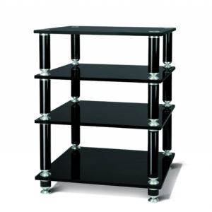 Meuble Norstone Stabbl HiFi Noir Laqué