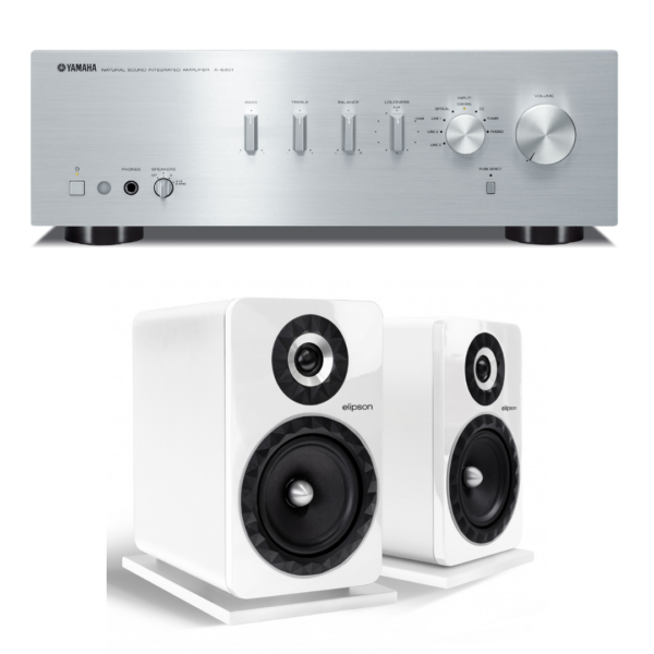 Pack Yamaha A-S301 + Elipson Prestige Facet 8B Blanc