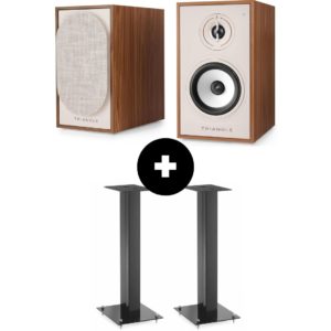 Pack Triangle BR02 CONNECT Chêne (paire) + Triangle S02 Noir laqué (paire)